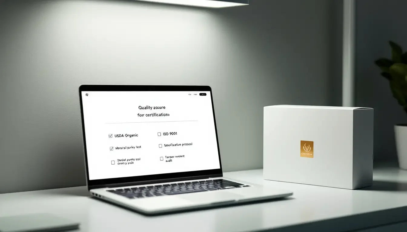 White rectangular research peptide box with gold logo for health wellness in India